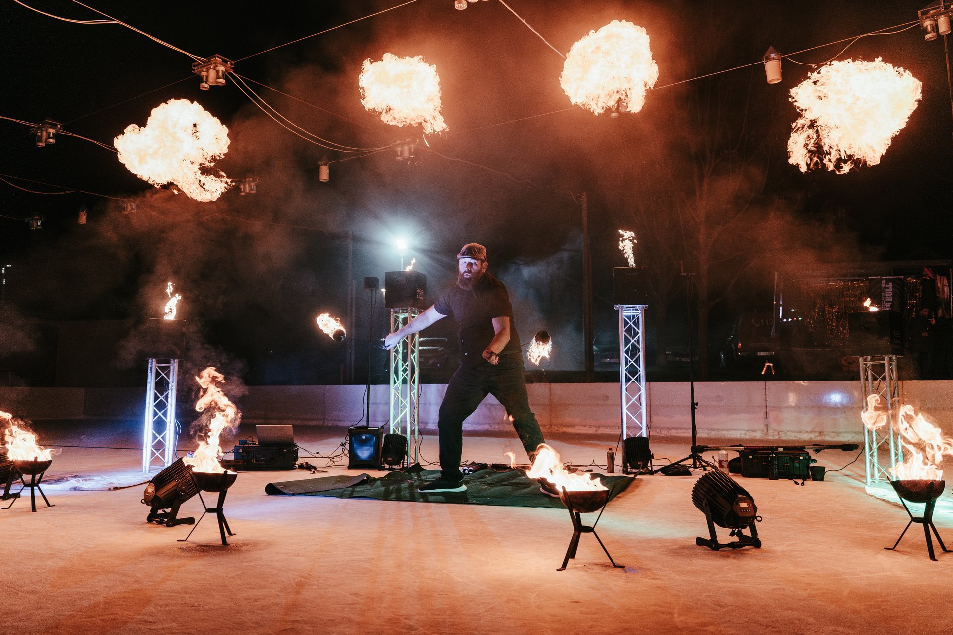 Feuershow Firmenfeier von Feuershow.bayern